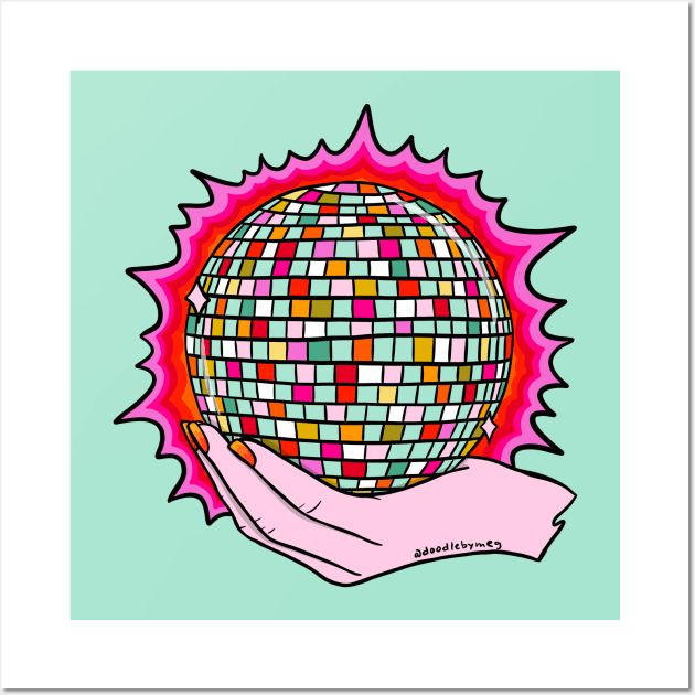 The Holy Disco Ball Wall Art by Doodle by Meg